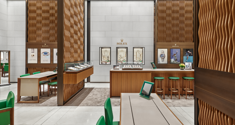 Rolex hotsell watch showroom